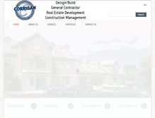 Tablet Screenshot of corrigan-construction.com
